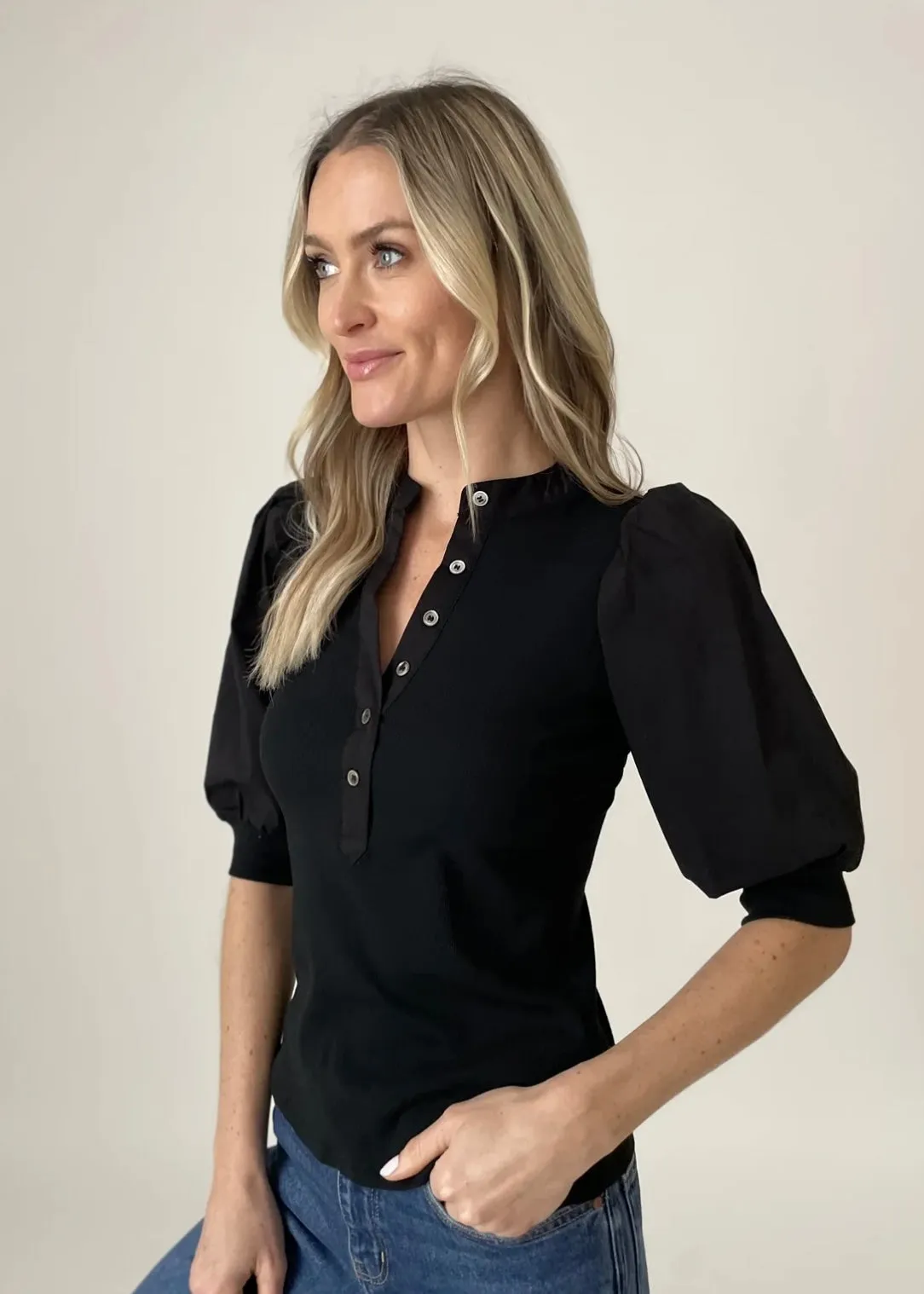 Womens Elegant Audrey-Style Blouse for Day or Night Wear
