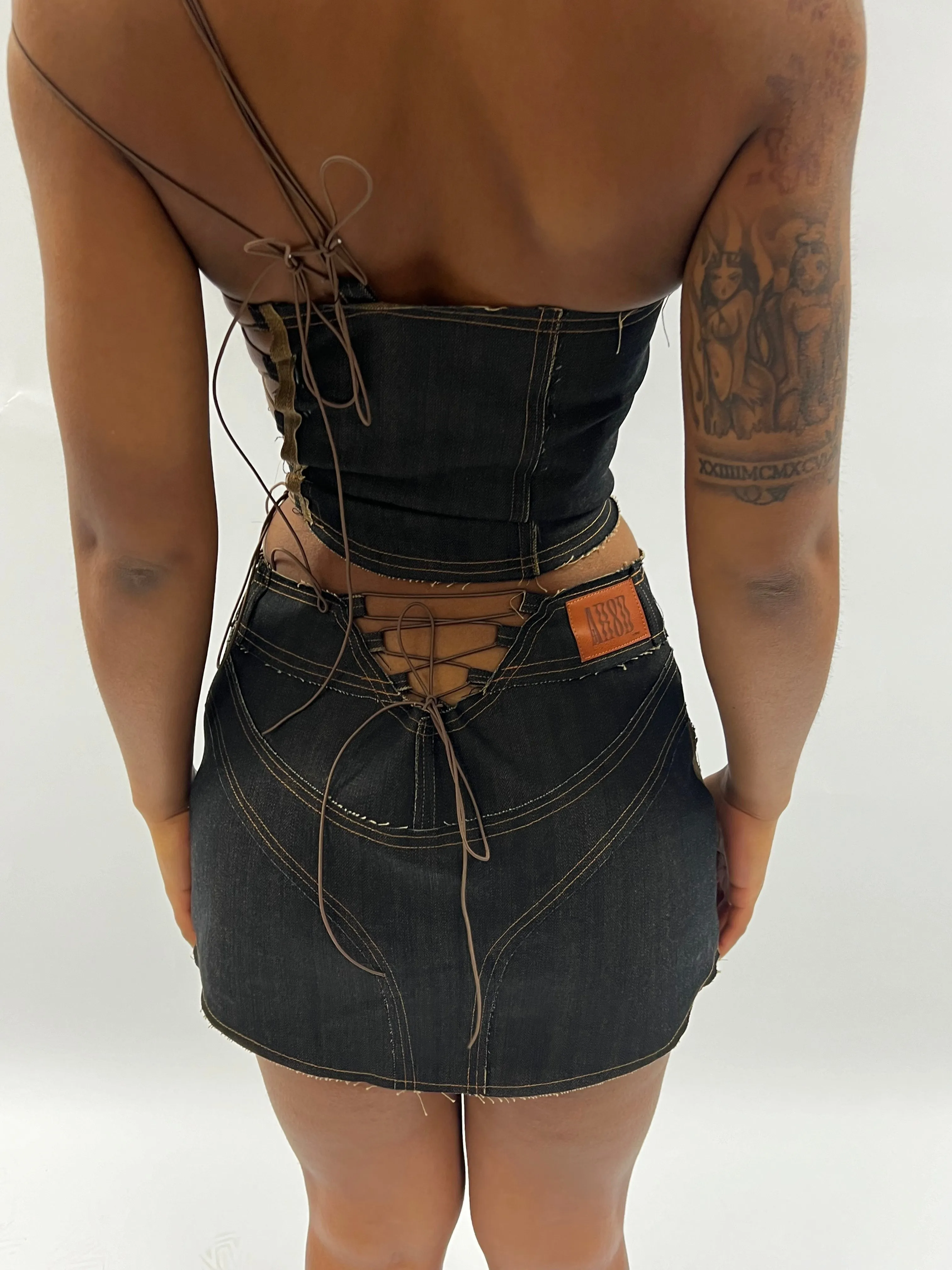 BIKER BRAT Mini Skirt