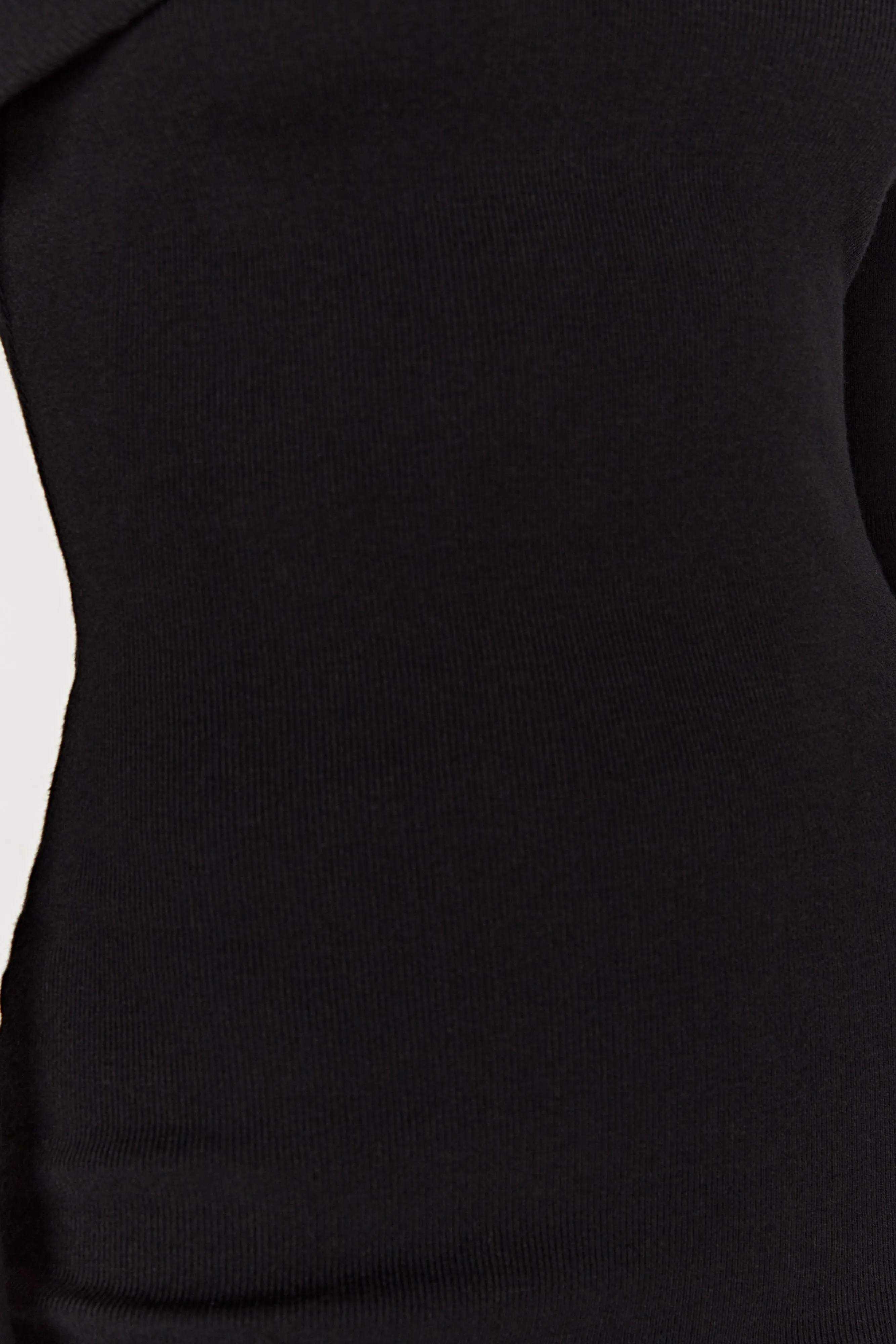 Black Clover Off-Shoulder Knitted Mini Dress