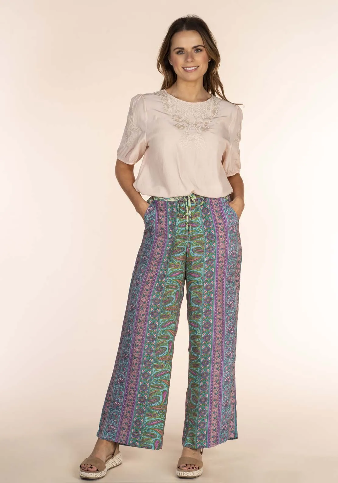 Embroidered Blouse - Sand