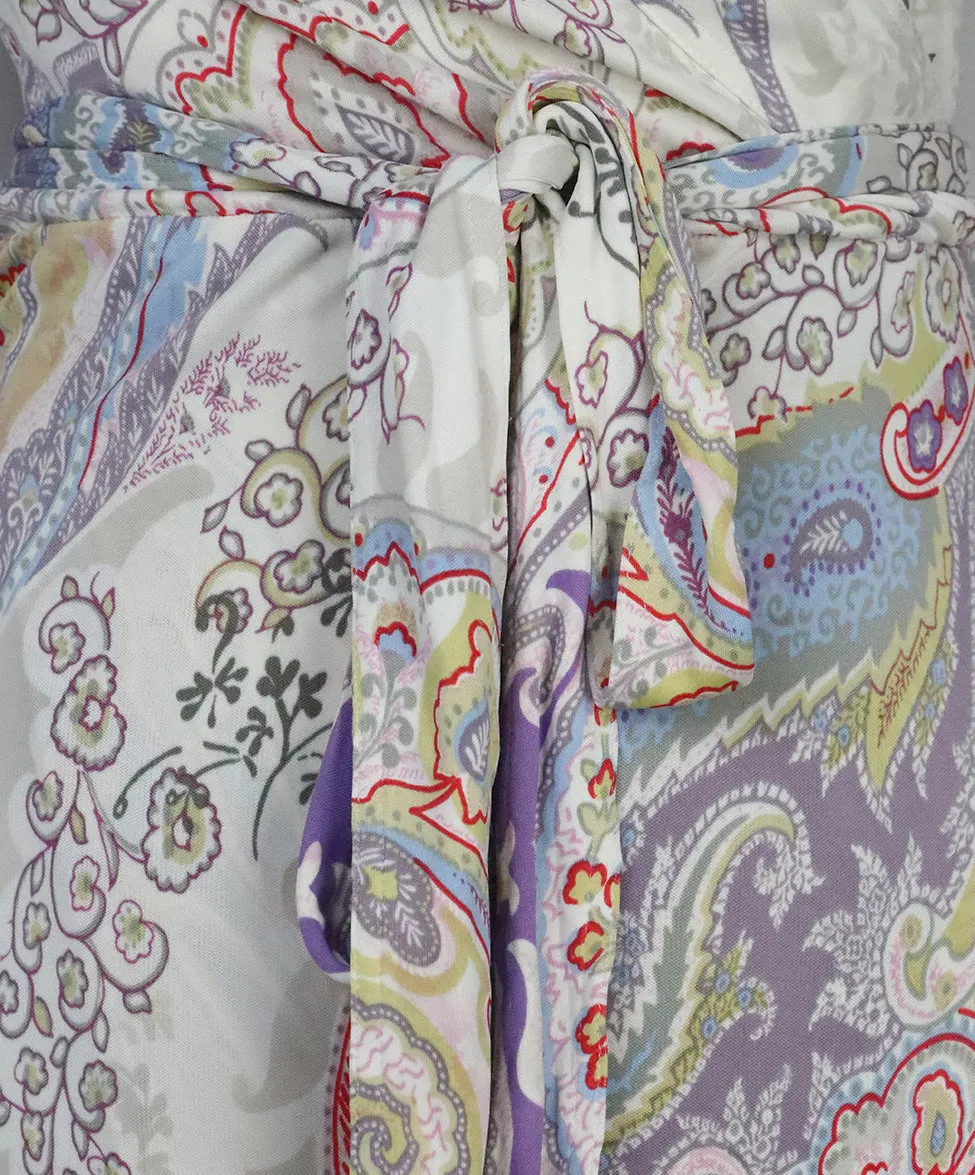 Etro White Print Dress sz 6