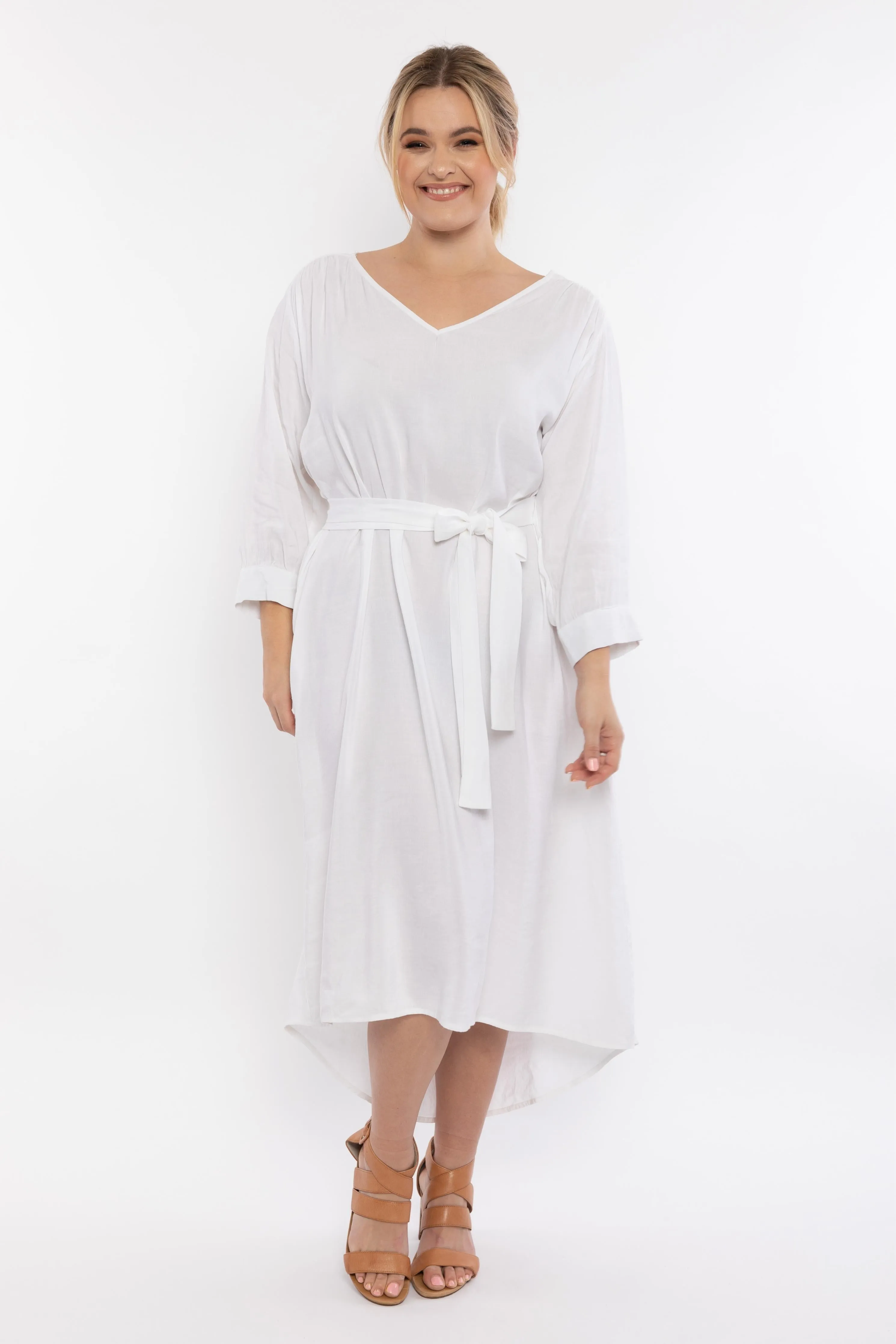 FINAL SALE Harmony Dress in White