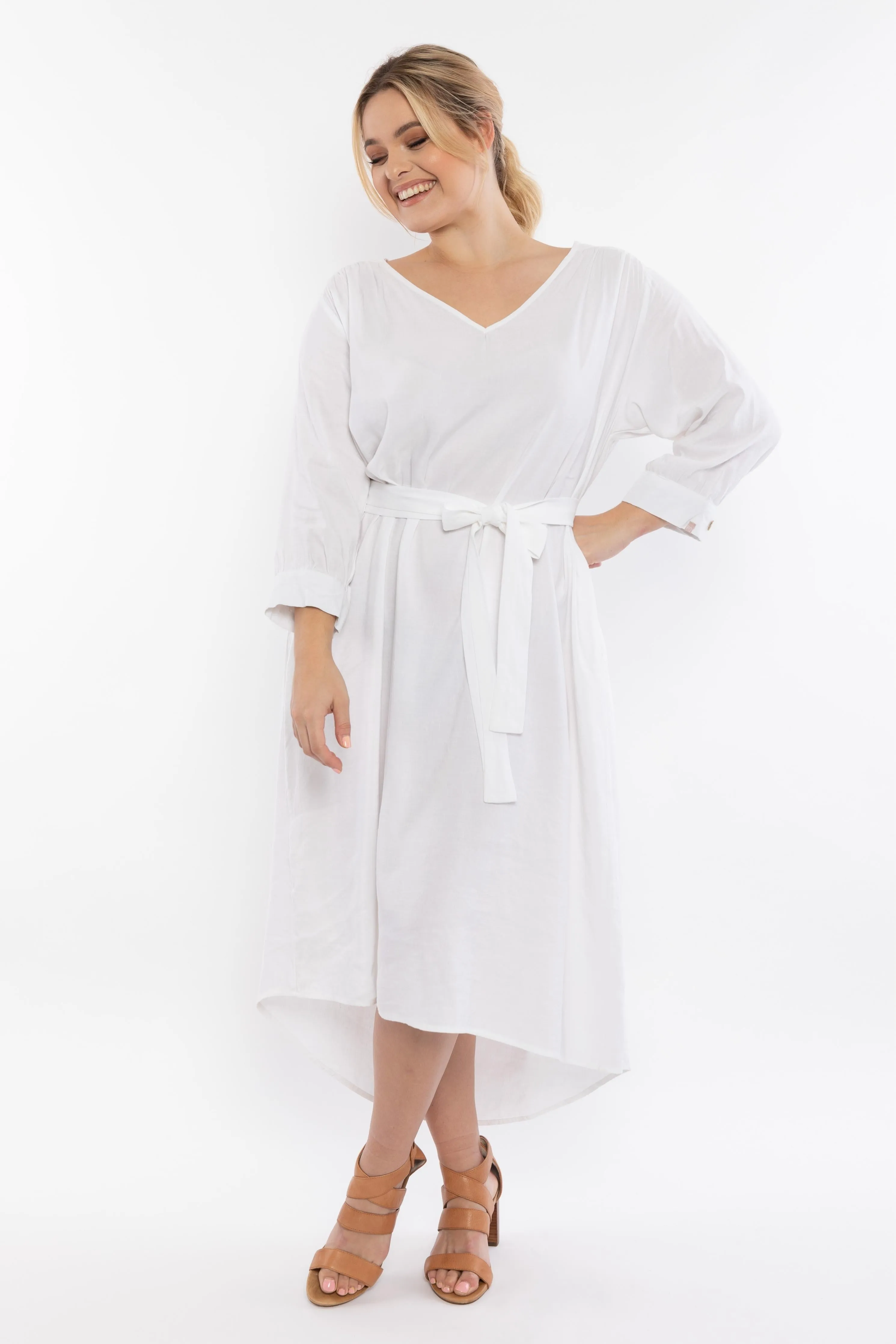 FINAL SALE Harmony Dress in White