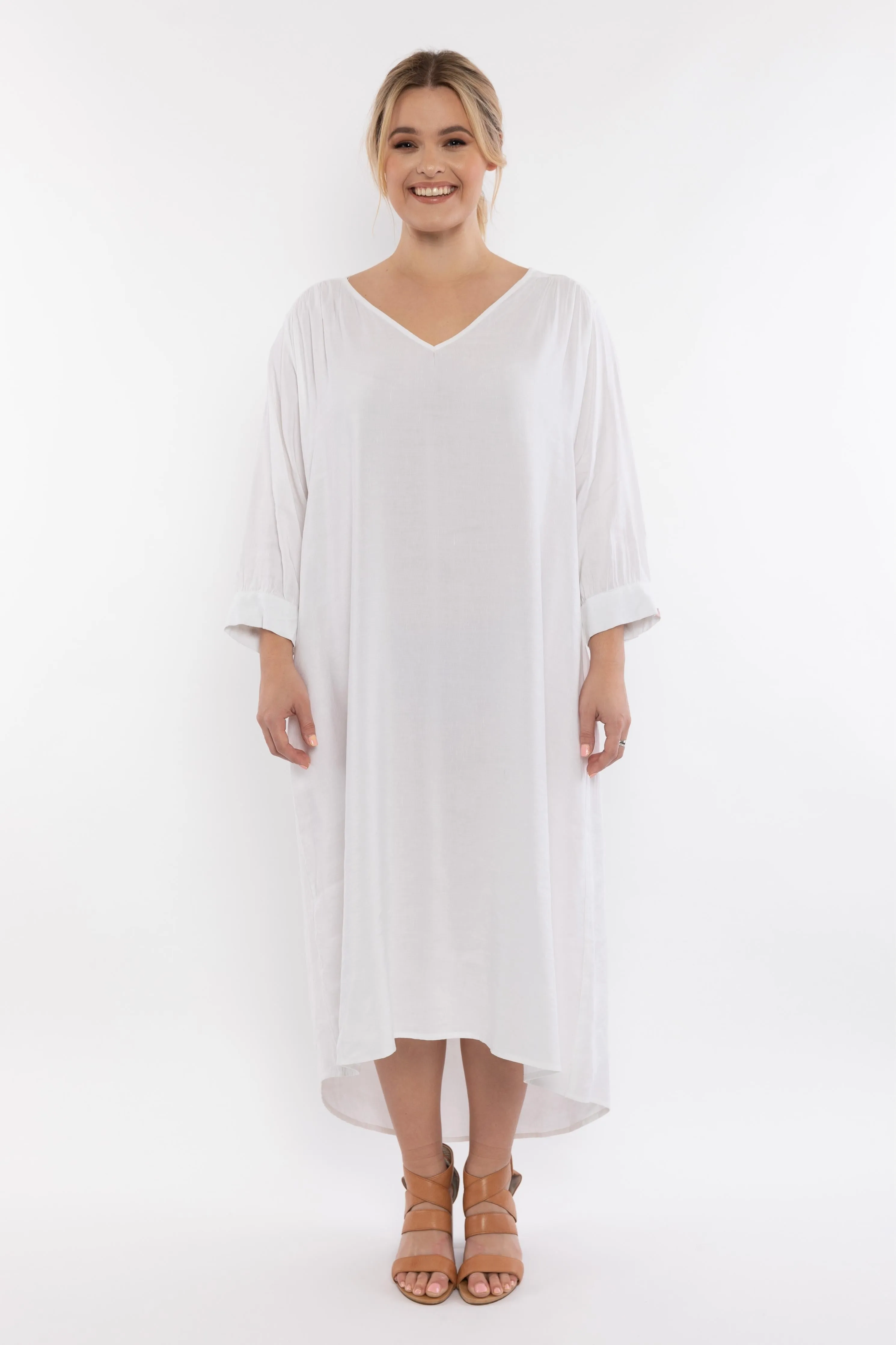 FINAL SALE Harmony Dress in White