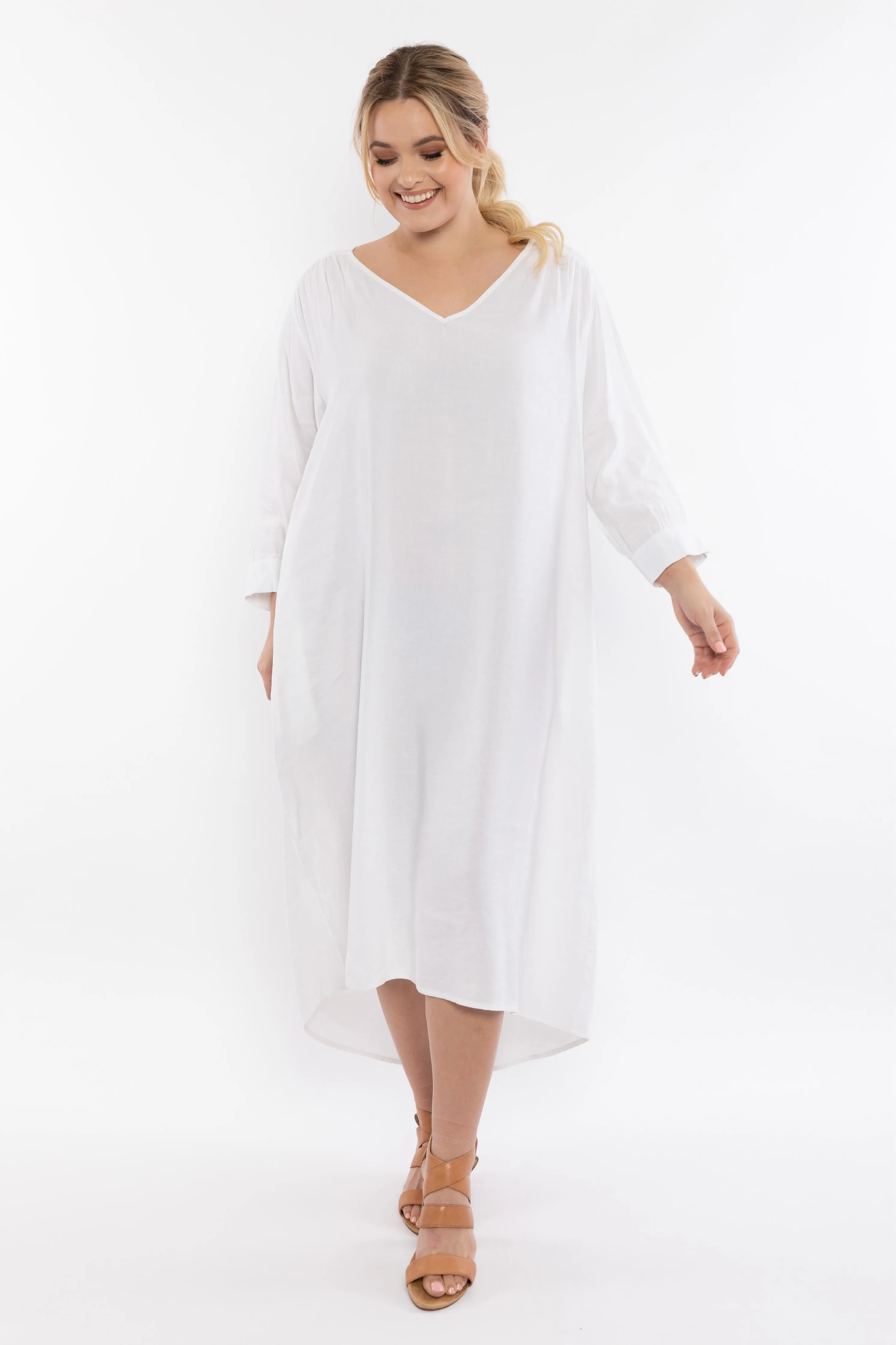 FINAL SALE Harmony Dress in White