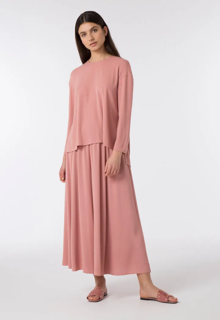 Chic Asymmetrical High-Low Hem Blouse for Elegant Styling