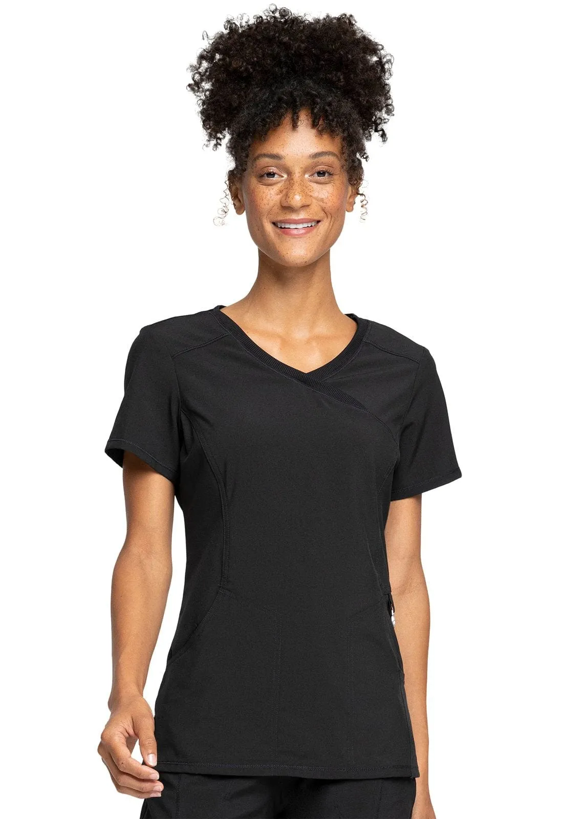 Infinity Mock Wrap Scrub Top 2625A