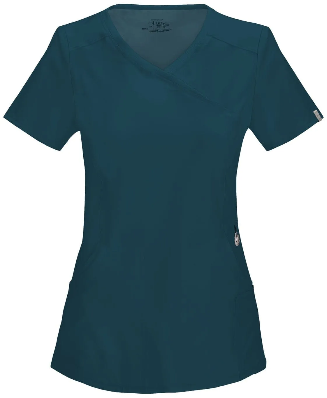 Infinity Mock Wrap Scrub Top 2625A