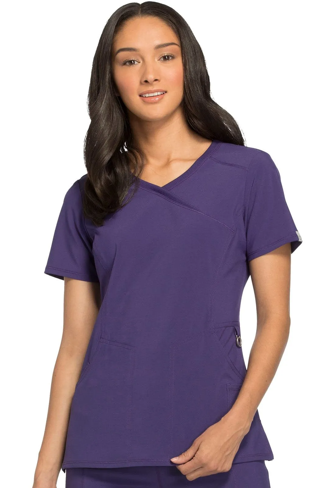 Infinity Mock Wrap Scrub Top 2625A