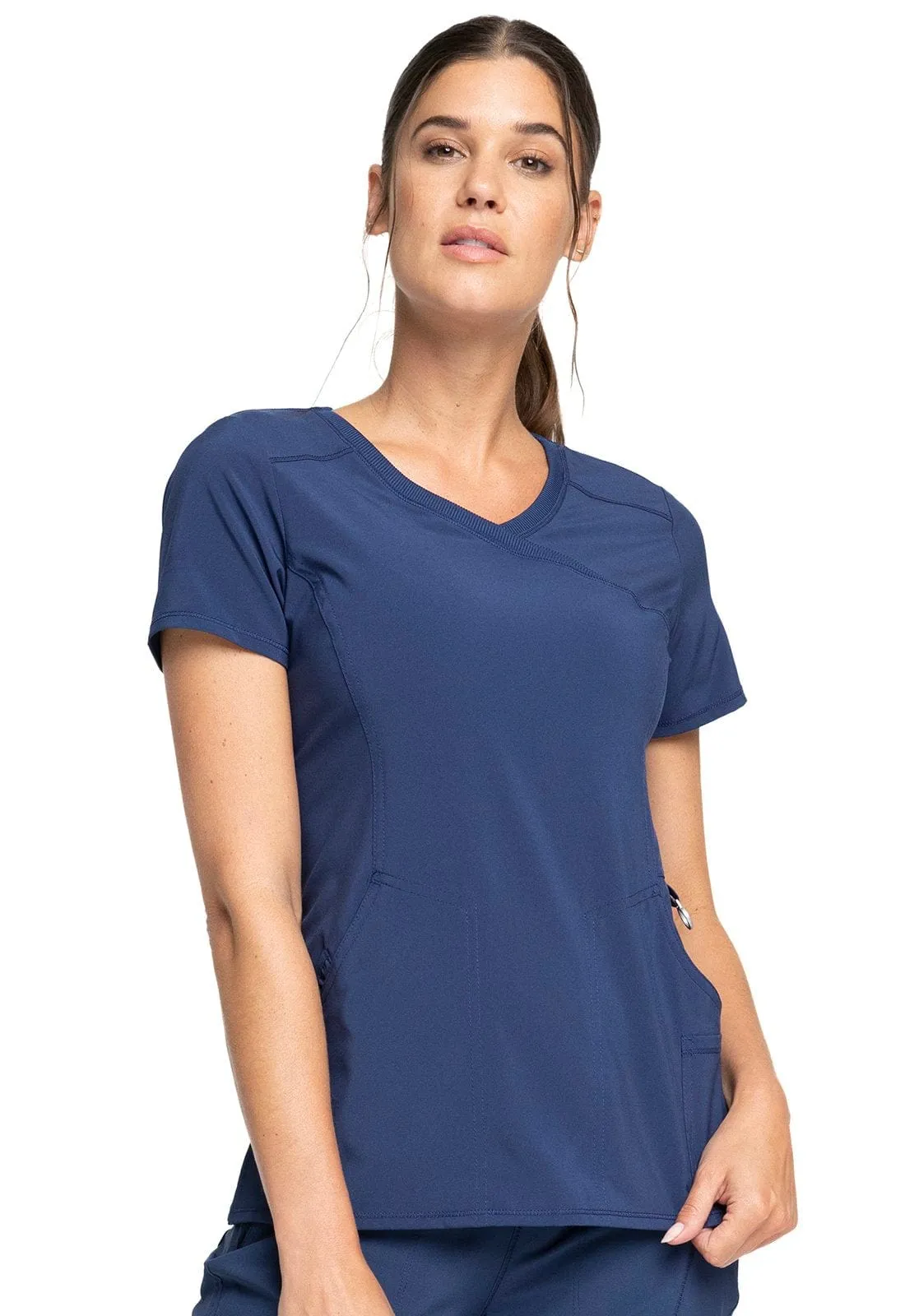 Infinity Mock Wrap Scrub Top 2625A