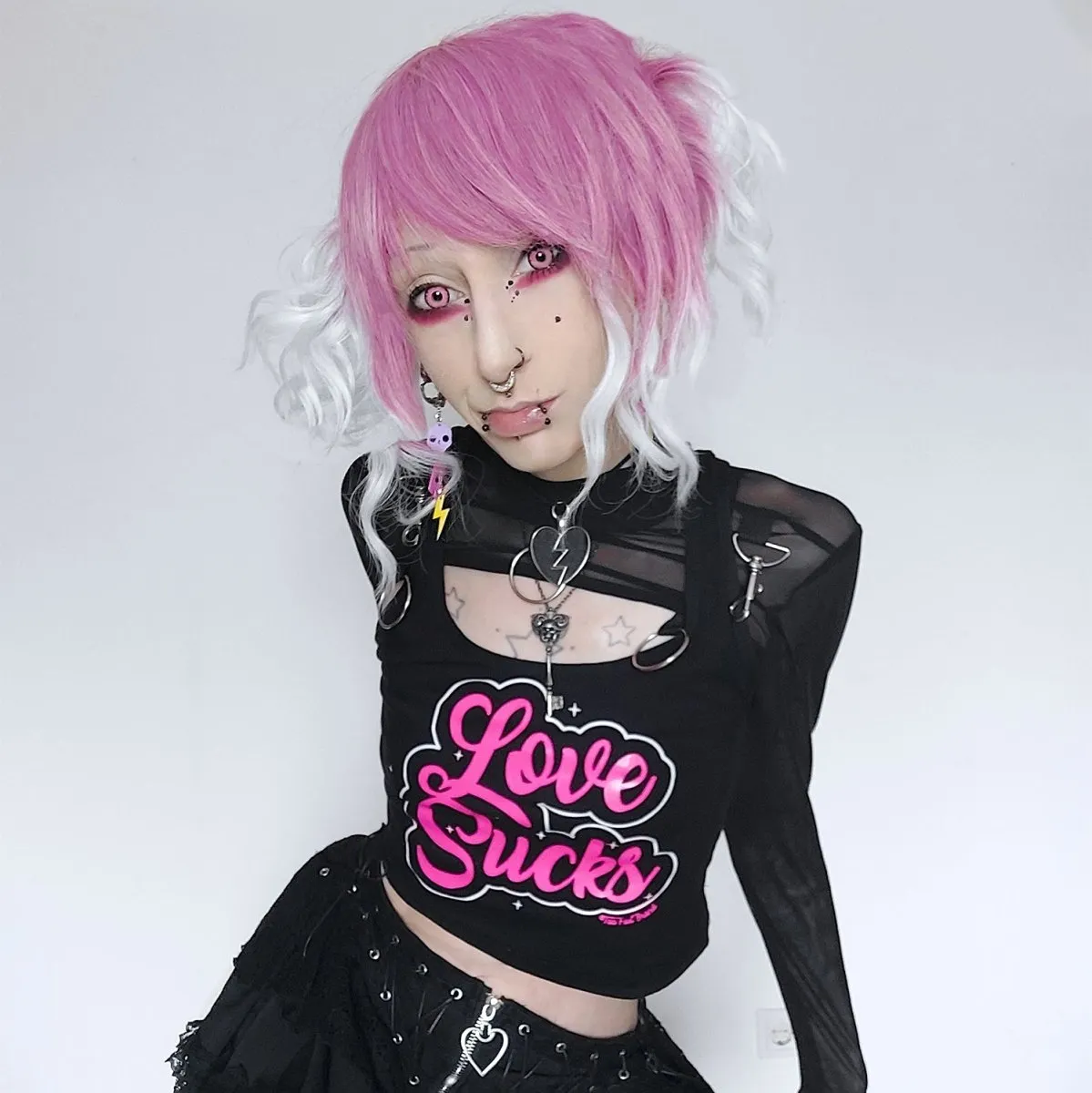 Love Sucks Cropped Tank Top