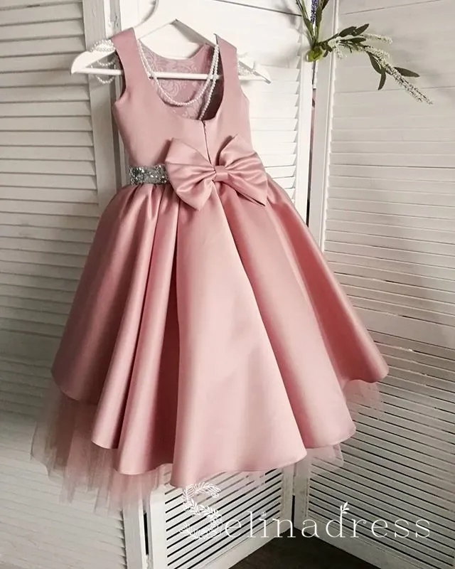 Lovely Pink Pretty Cheap Wedding Little Girl Flower Girl Dresses GRS009