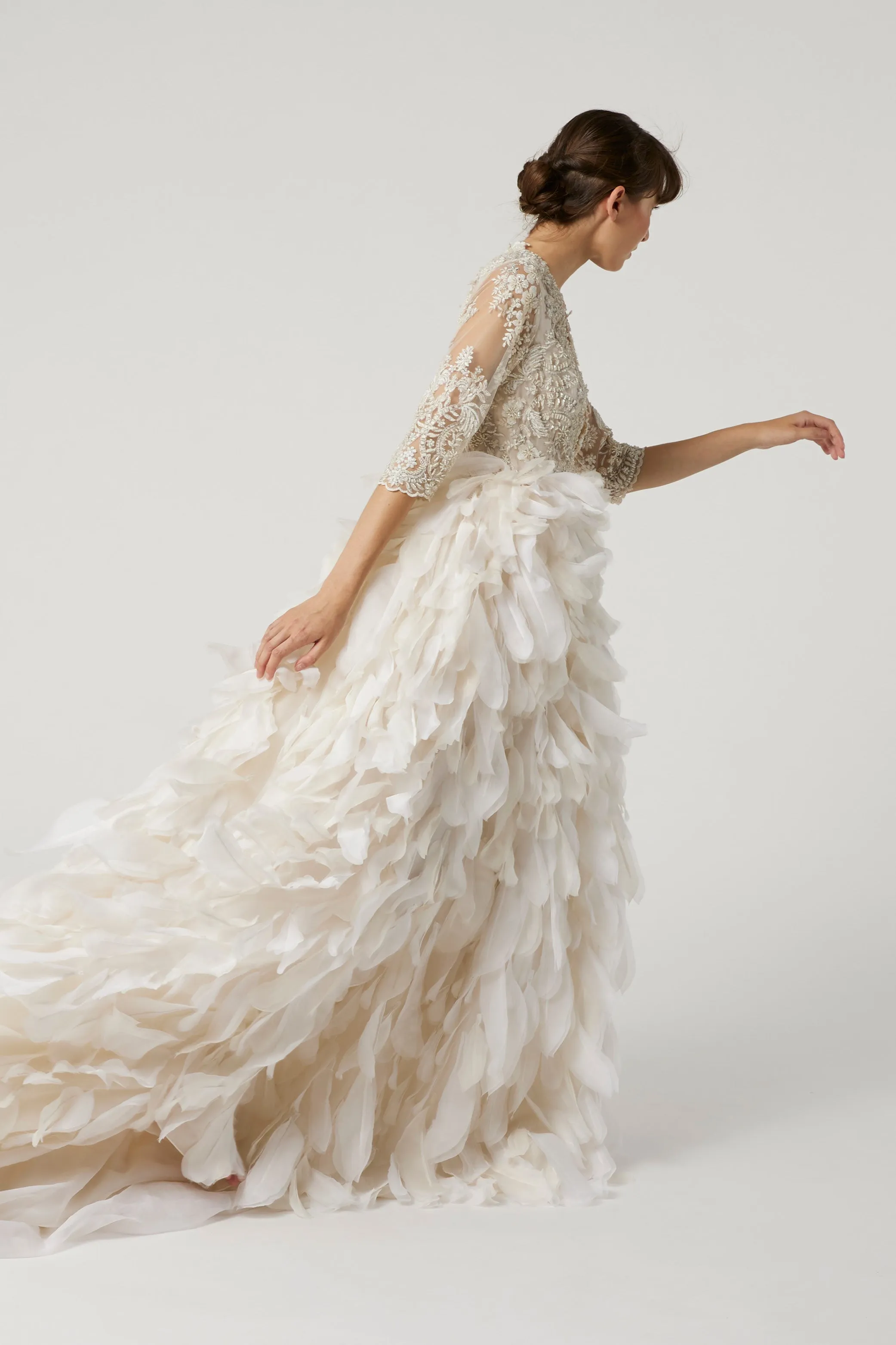 MADELEINE feathers & embroidery