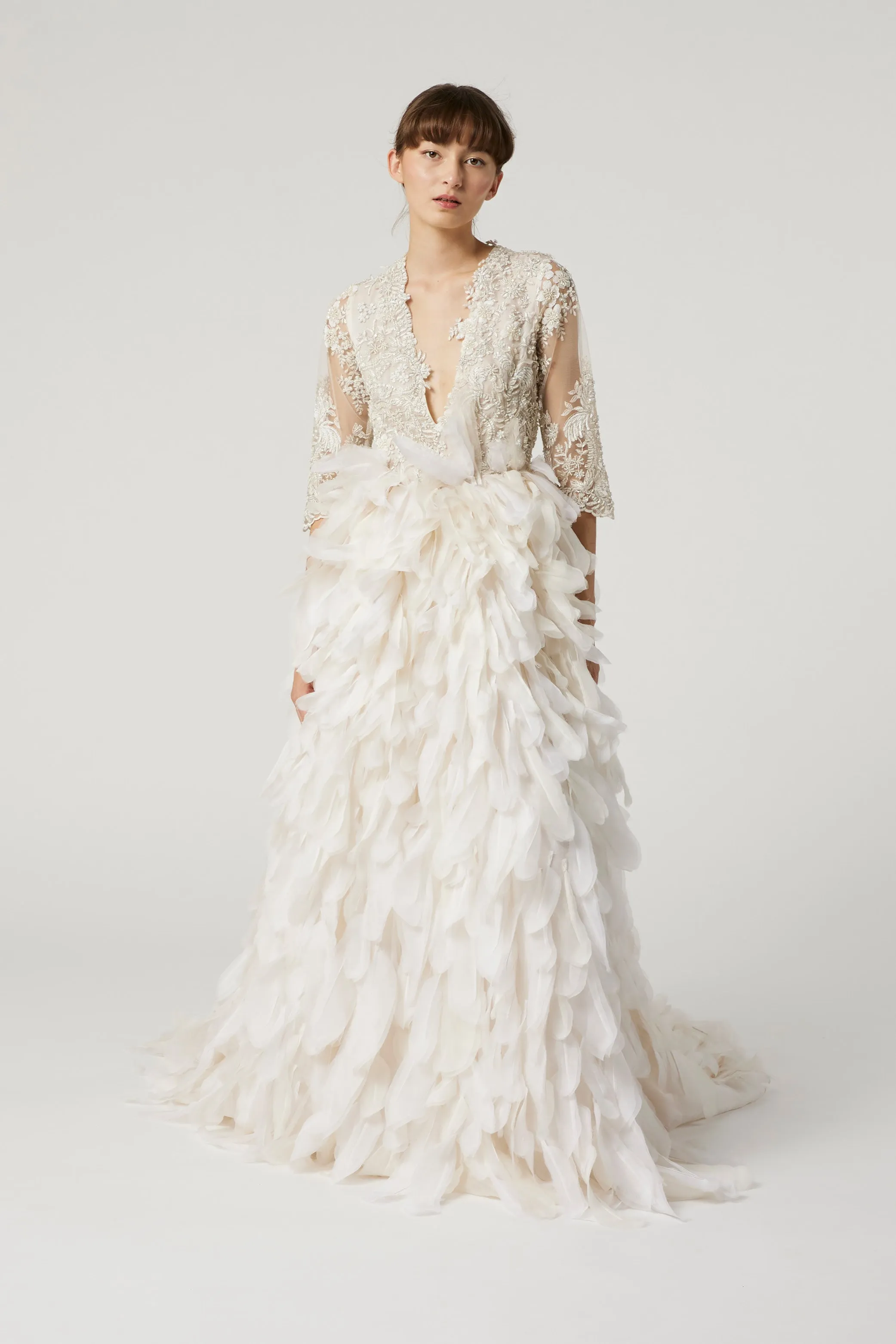 MADELEINE feathers & embroidery