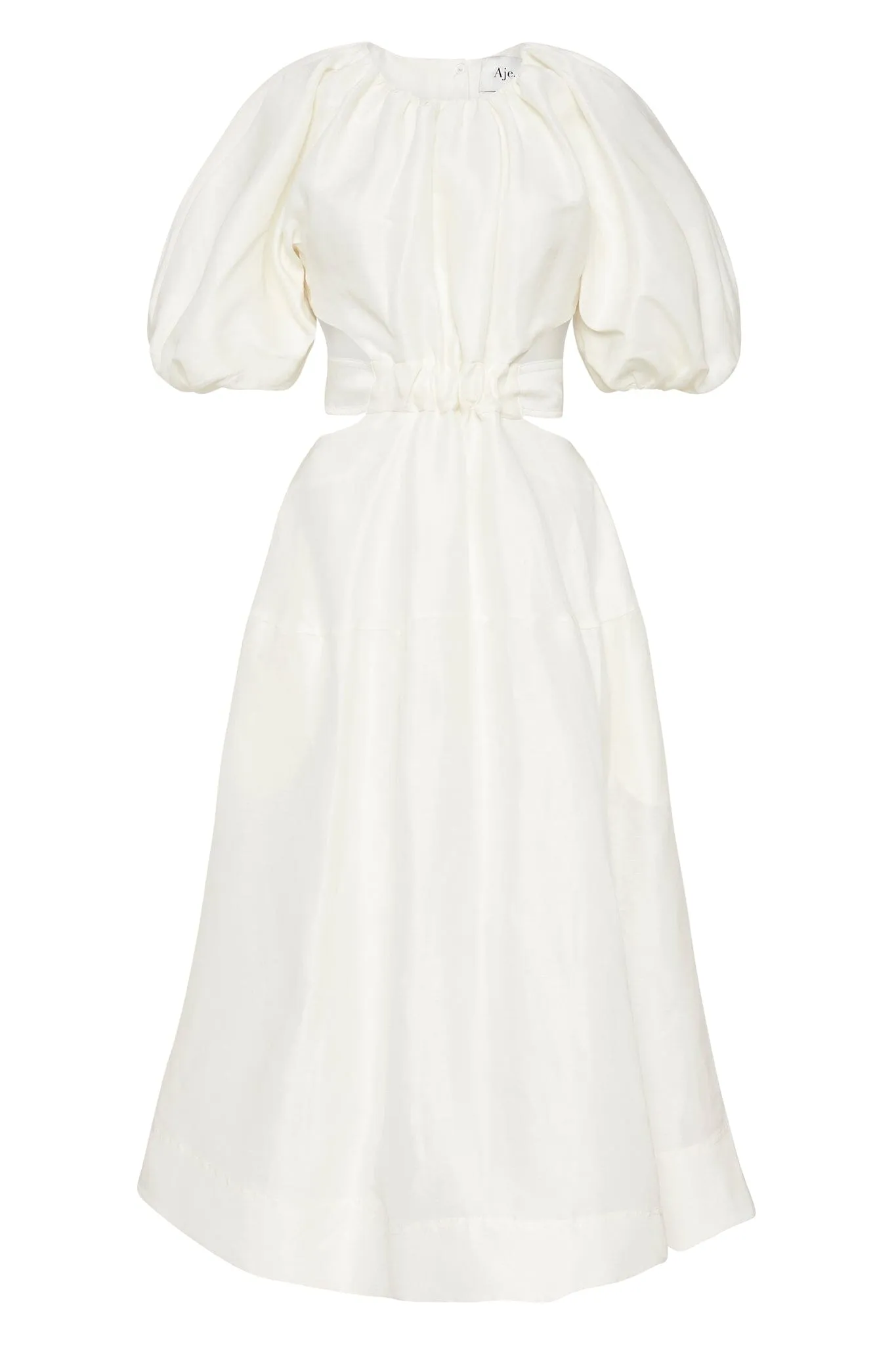 Mimosa Cut Out Midi Dress - Ivory