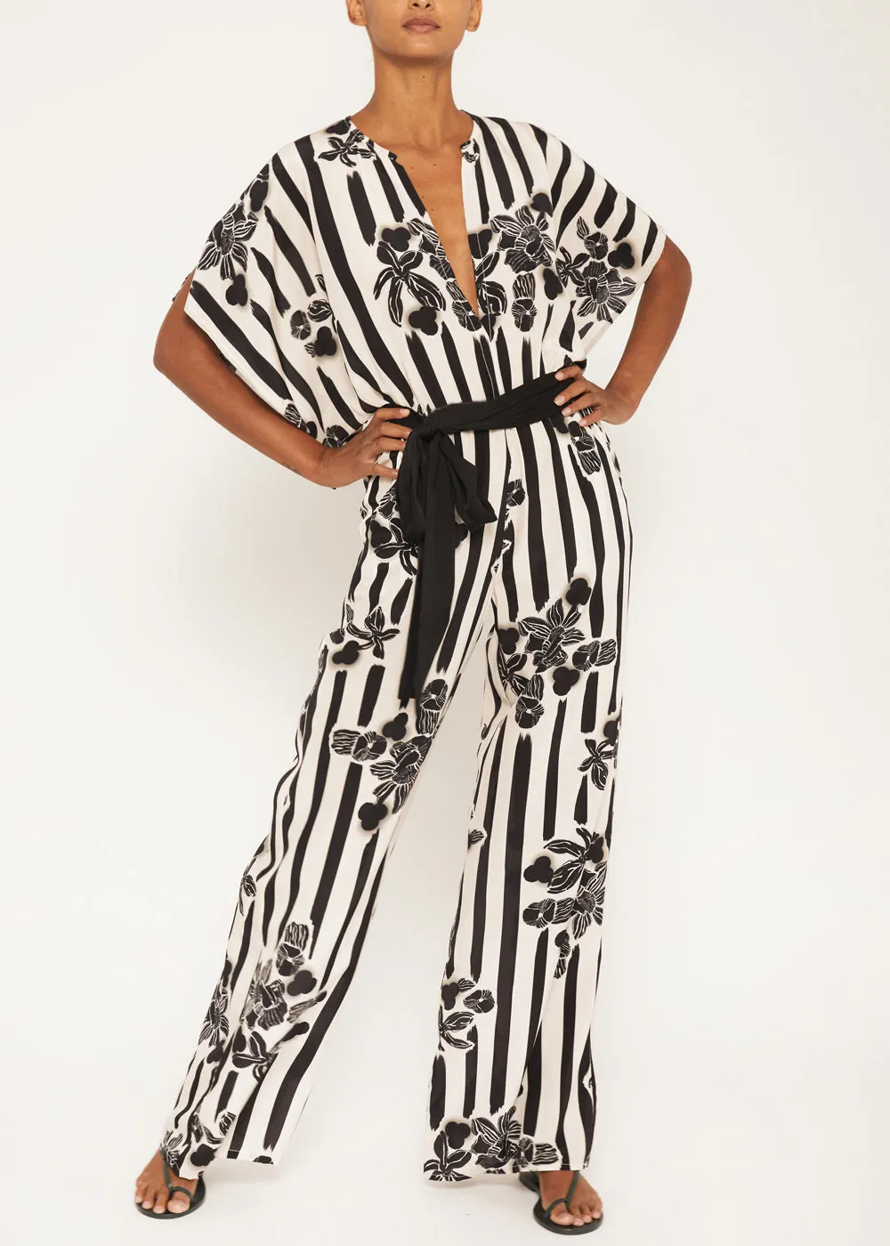 Natasha Black & White Jumpsuit