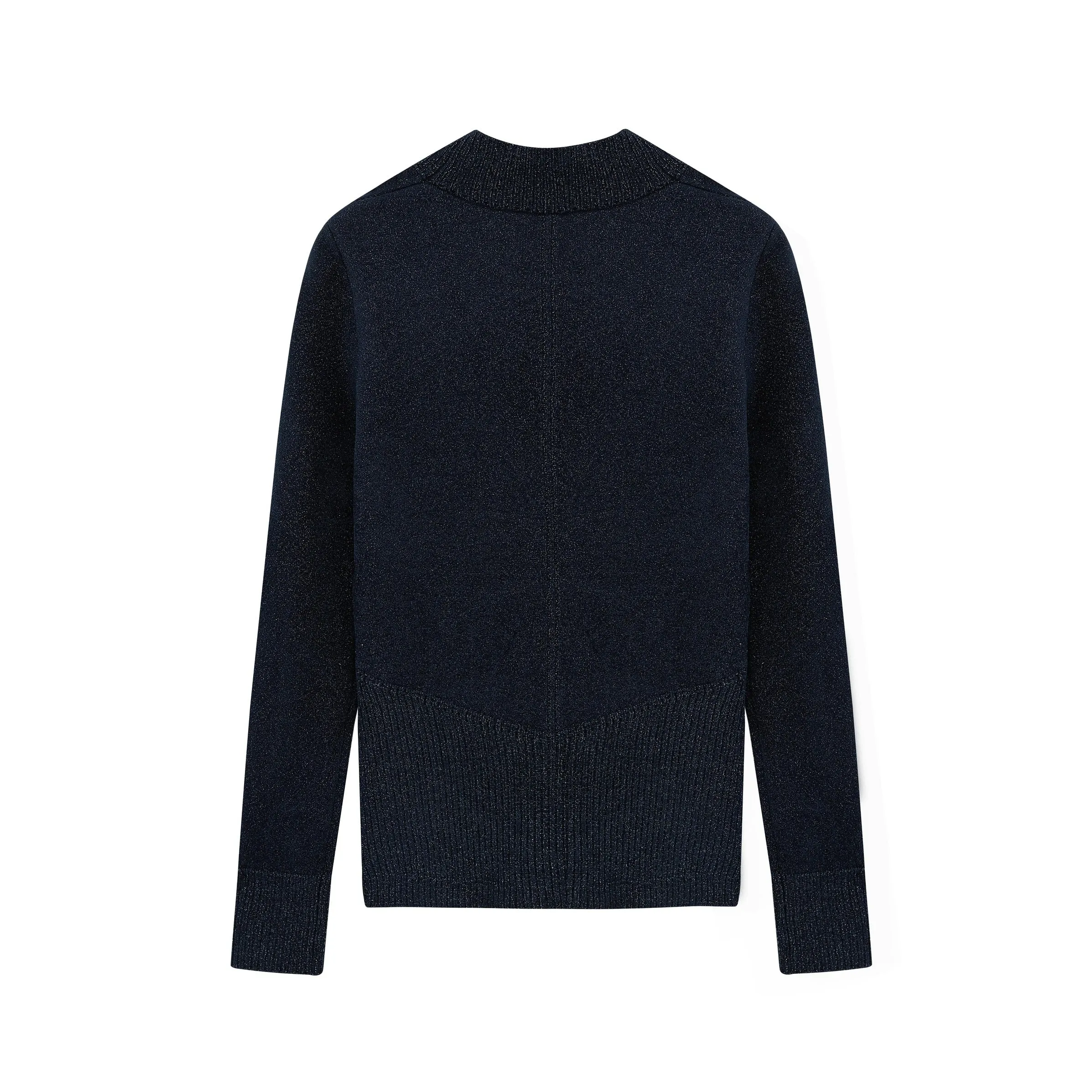 Shimmer Mock Neck Sweater