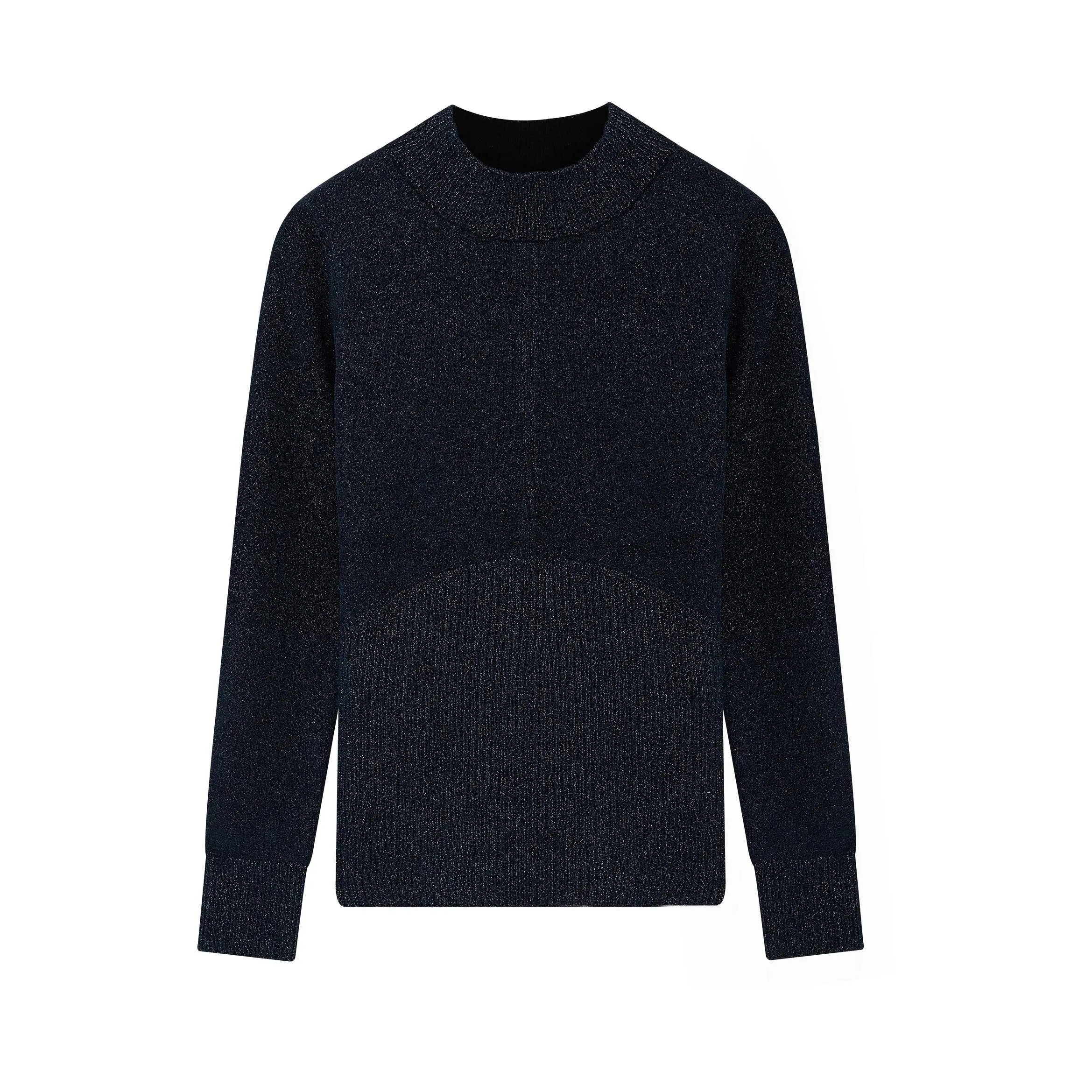 Shimmer Mock Neck Sweater