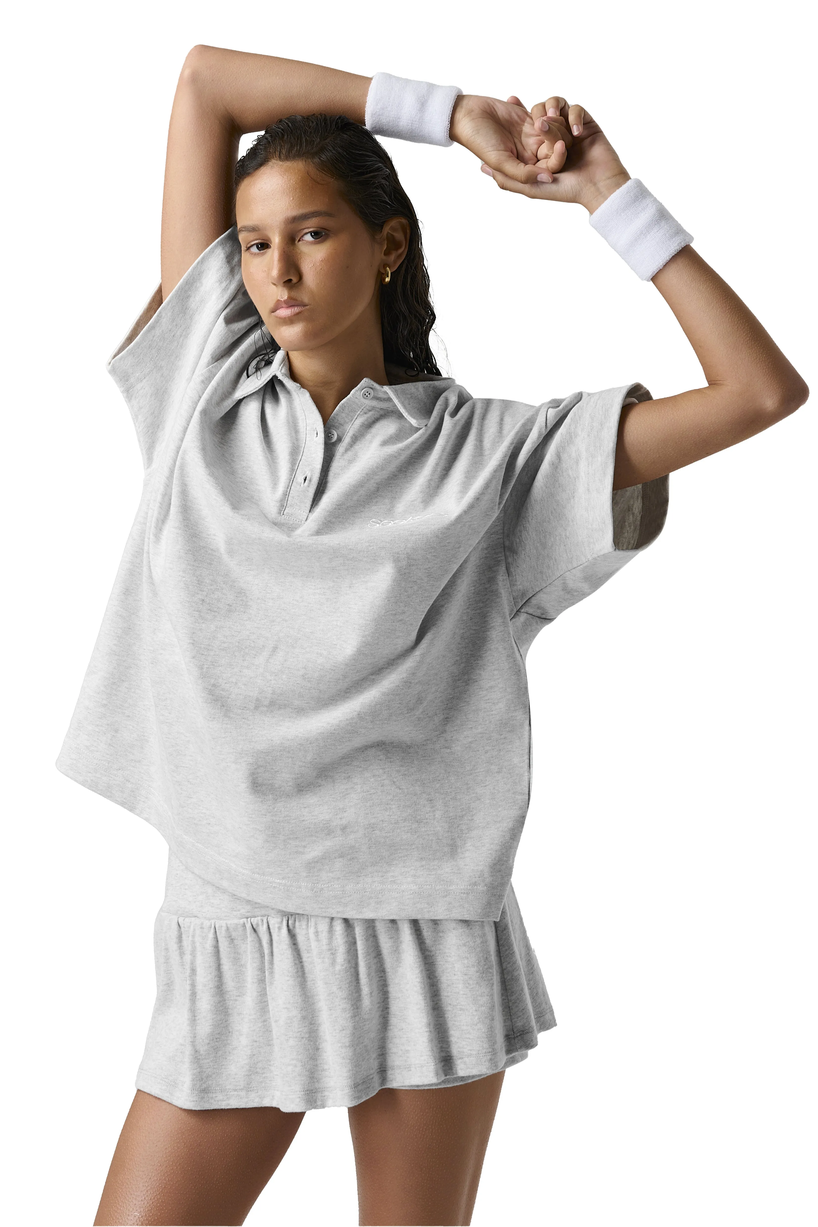 Heather Grey Sommar Mini Skirt - Trendy Summer Style with Flattering Fit