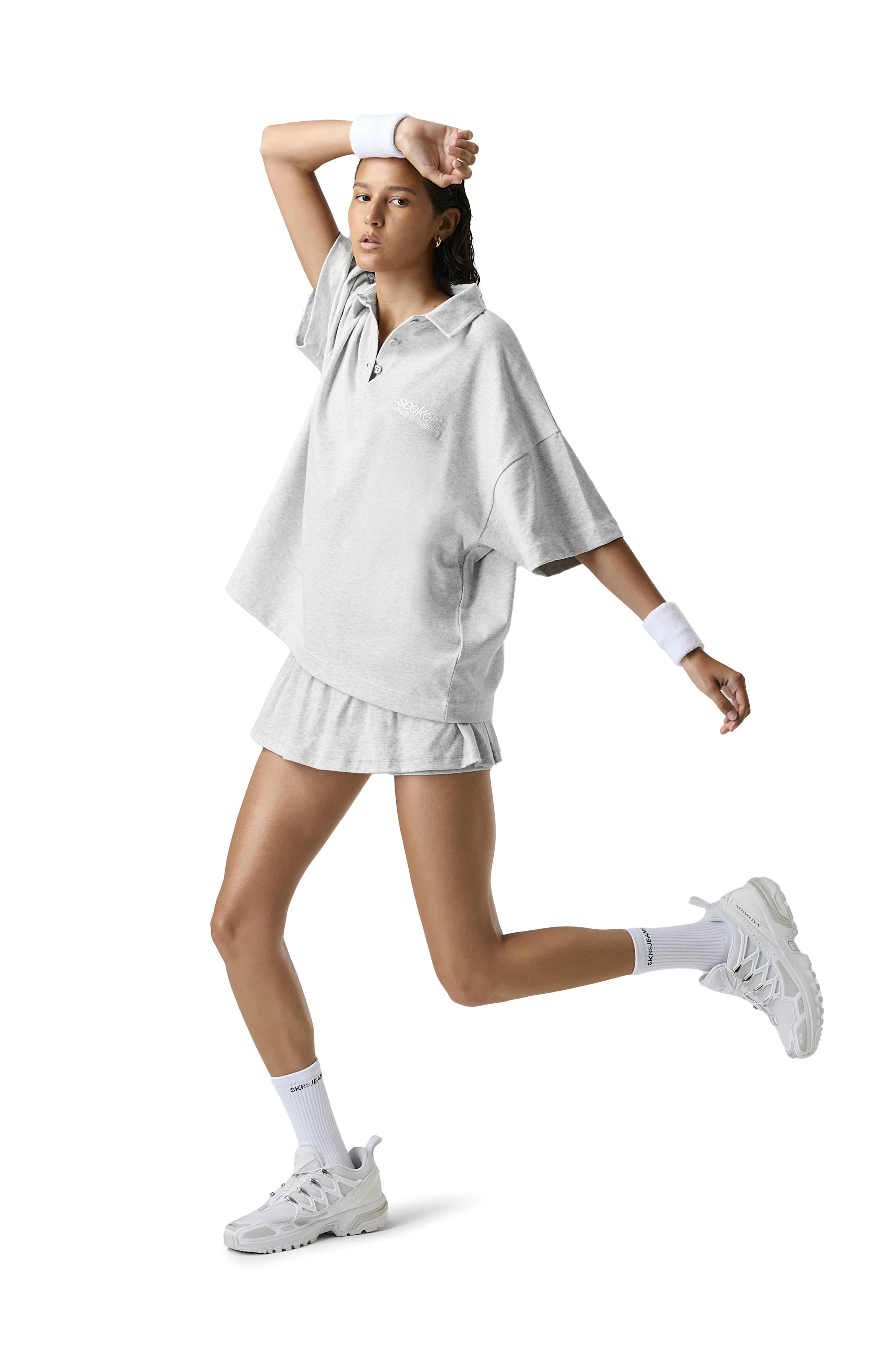 Heather Grey Sommar Mini Skirt - Trendy Summer Style with Flattering Fit