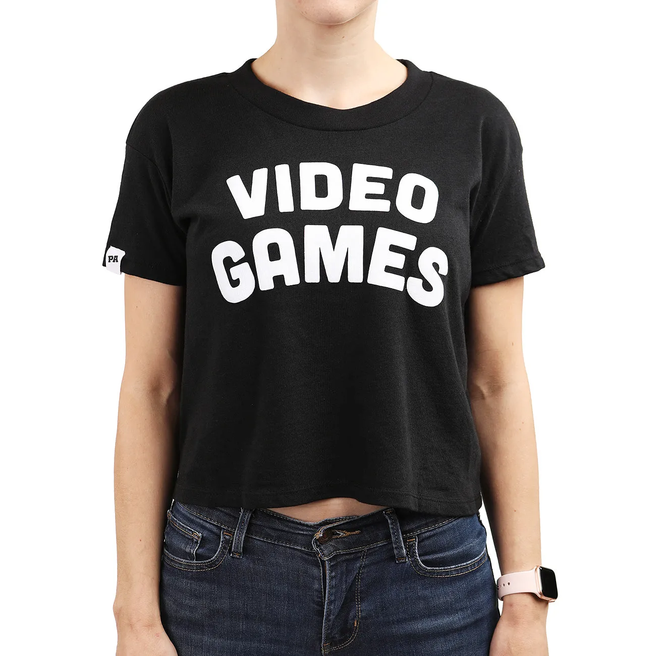 VIDEO GAMES Crop Top (Black)