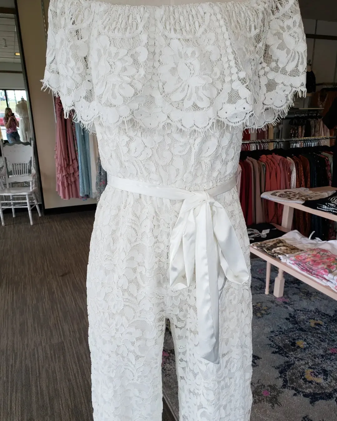 Elegant White Lace Jumpsuit for Women - Chic and Stylish Attire